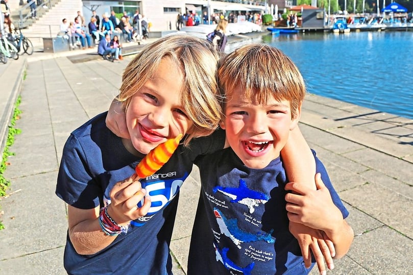 Nicht nur für Jacob (l.) und Johan war es ein absolut gelungenes Wochenende.