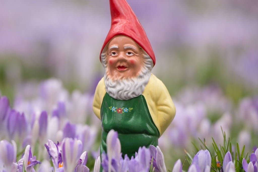 Die Hand des Gartenzwergs