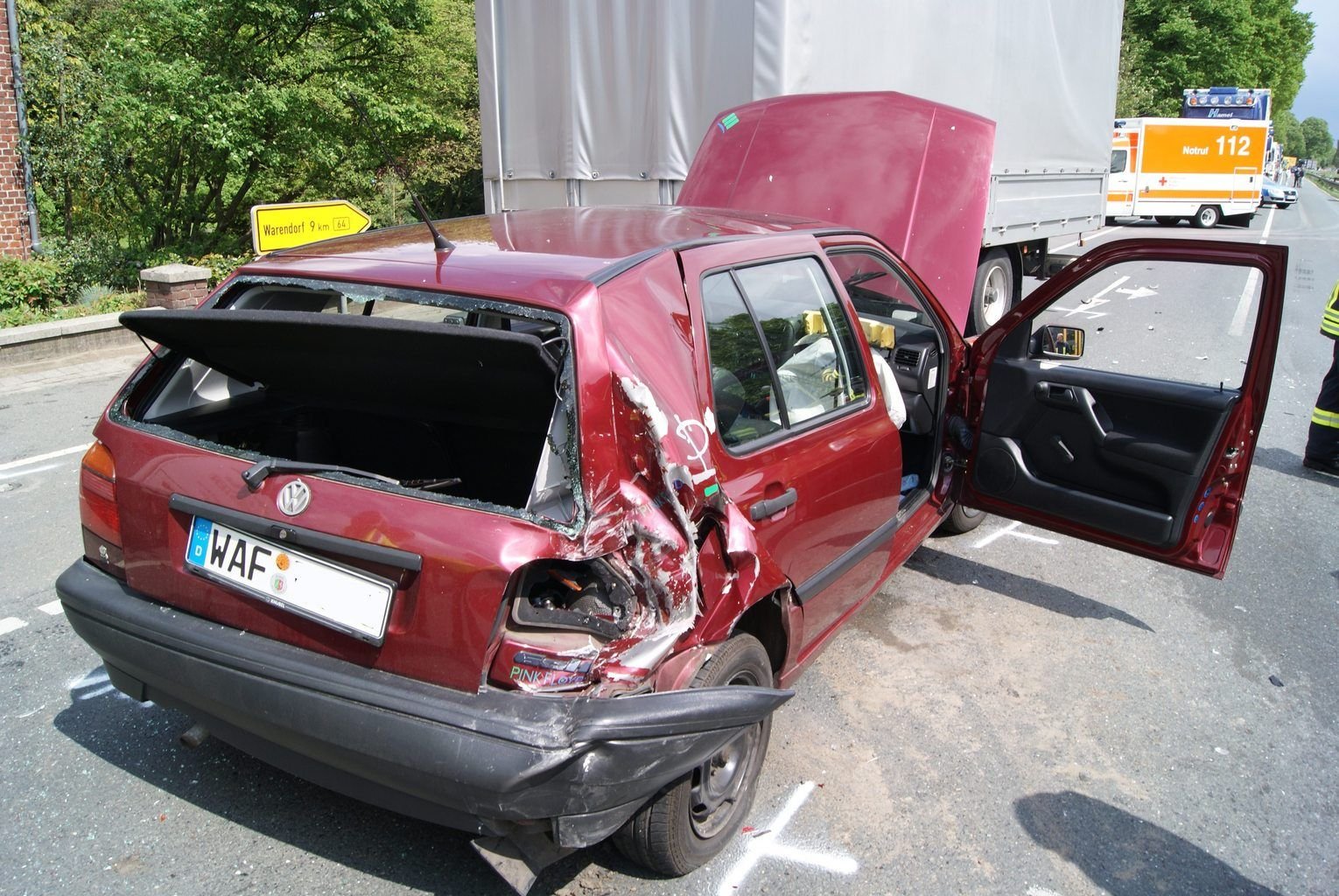 Schwerer Unfall in Telgte-Raestrup