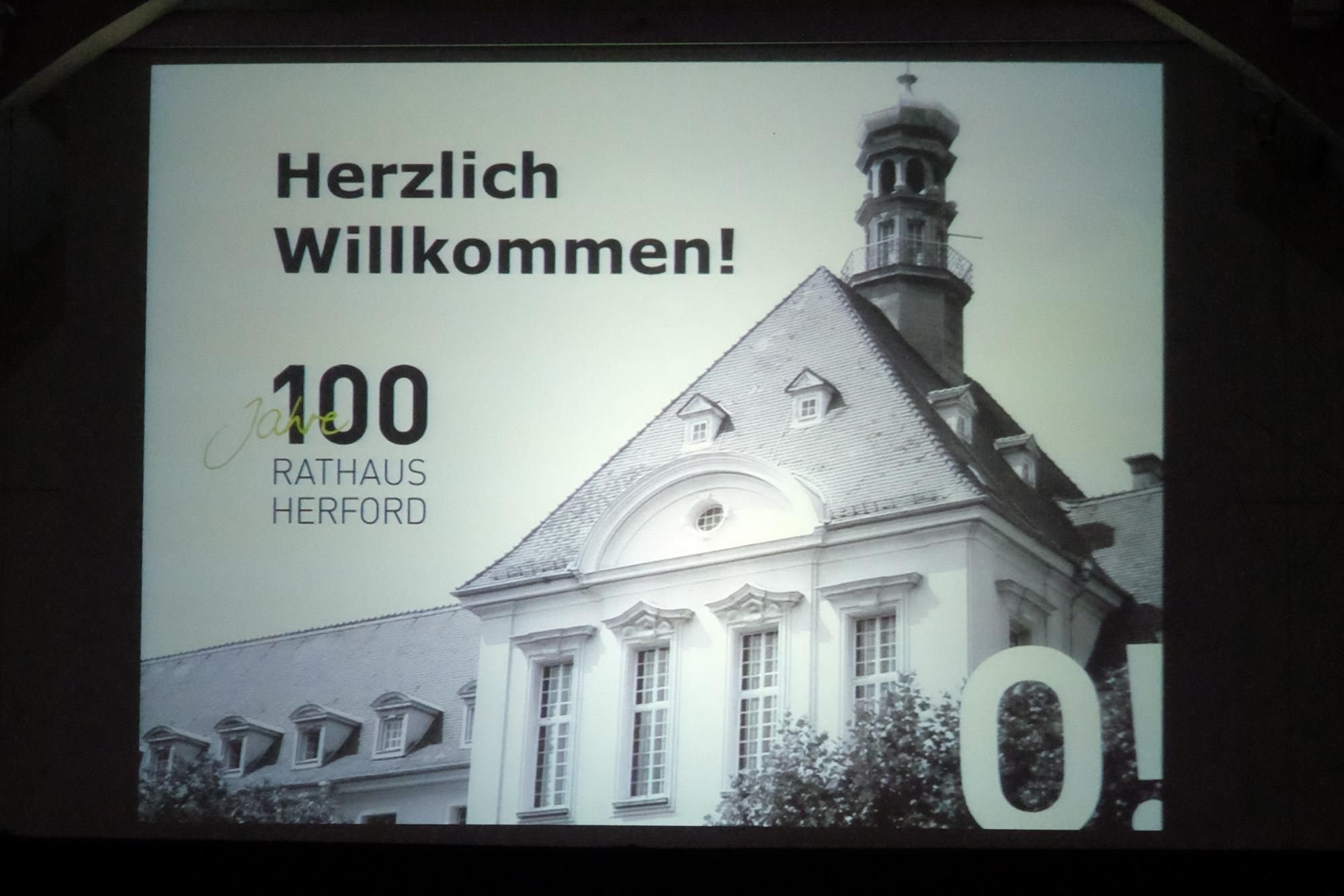 Feier zum 100. Rathaus-Geburtstag in Herford