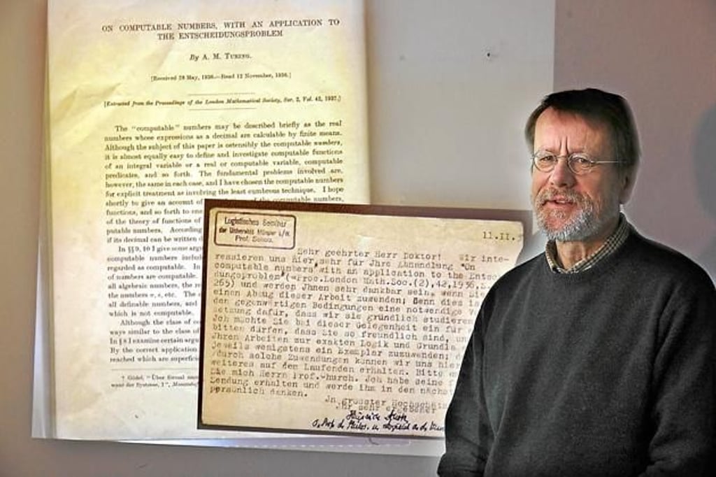 In der Unibibliothek liegen Originaldrucke des Informatikers Alan Turing
