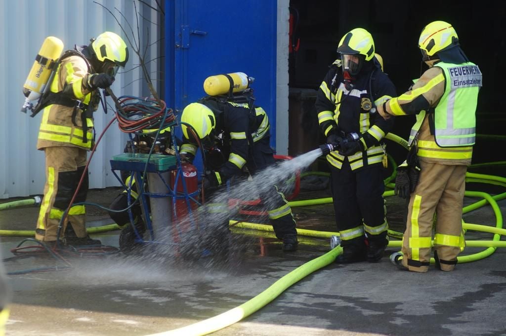 Brand mit Explosionsgefahr in Bad Oeynhausen