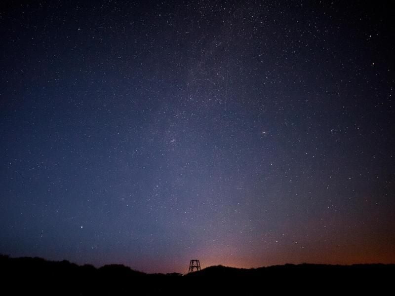 Niederlande bei Nacht Sterne gucken in Lauwersmeer