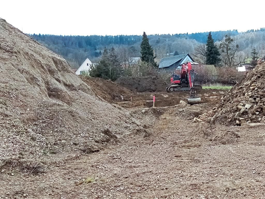 Ein Bagger ist kein Baubeginn
