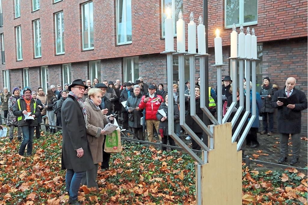 Juden Feiern Lichterfest Chanukka