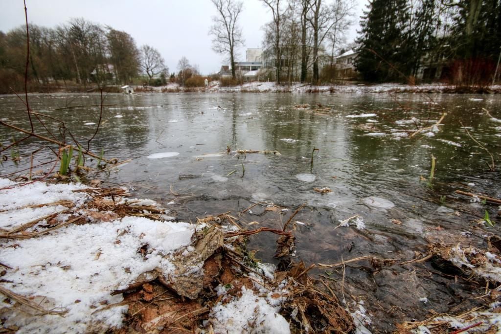 Trügerisches Eis auf den Teichen