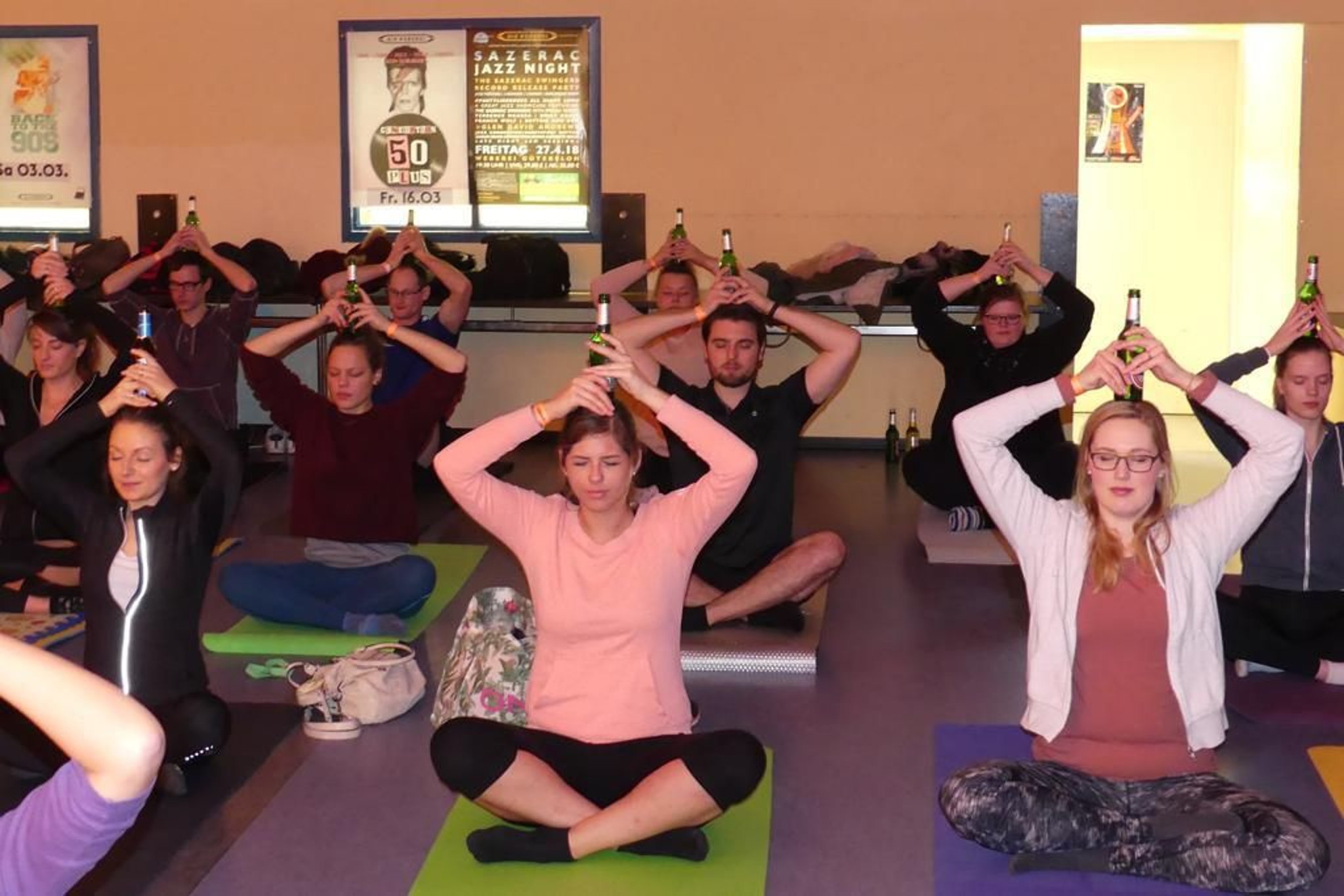 BierYogaStunde feiert Premiere