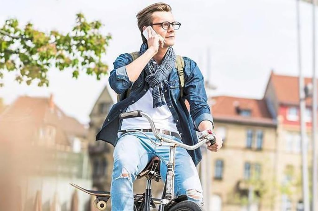 Smartes Fahrradschloss verhindert Telefonieren während der Fahrt