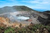 Der Vulkan Poás zählt zu den größten Touristenattraktionen Costa Ricas. Er ist 2708 Meter hoch, sein Kratersee ist einer der sauersten der Welt.