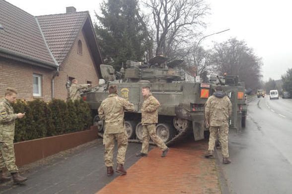 Panzer landet im