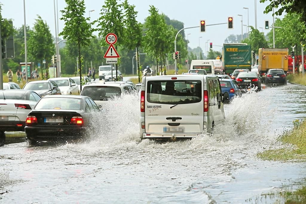 Unwetter Mit Starkregen Und Hagel über Münsters Südosten