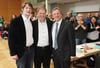 Robert von Olberg (l.) ist neuer SPD-Chef in Münster. Ihm gratulierten Hermann Terborg (M.) und Jochen Köhnke.