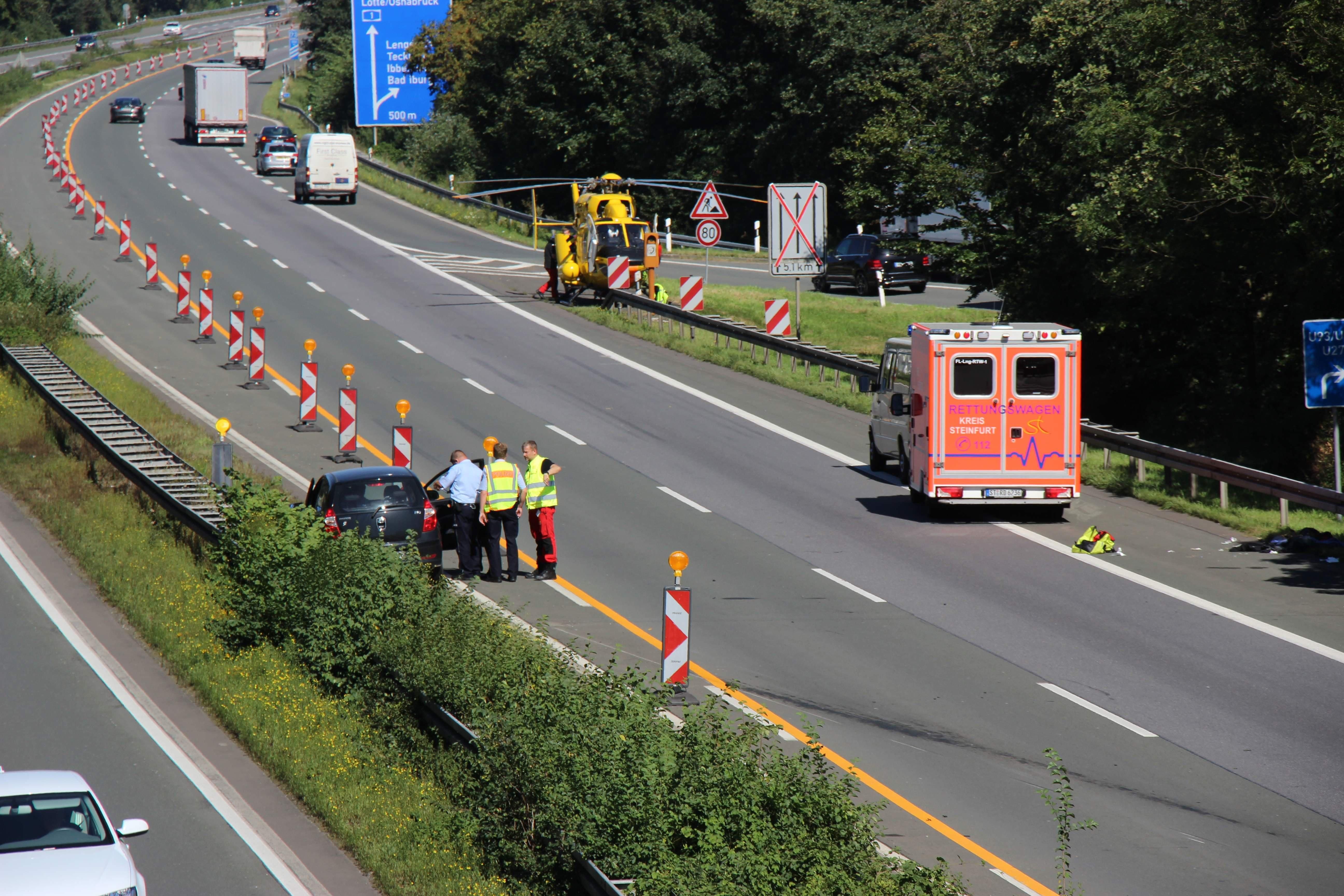 Motorradfahrer Bei Unfall Auf Der A1 Schwer Verletzt