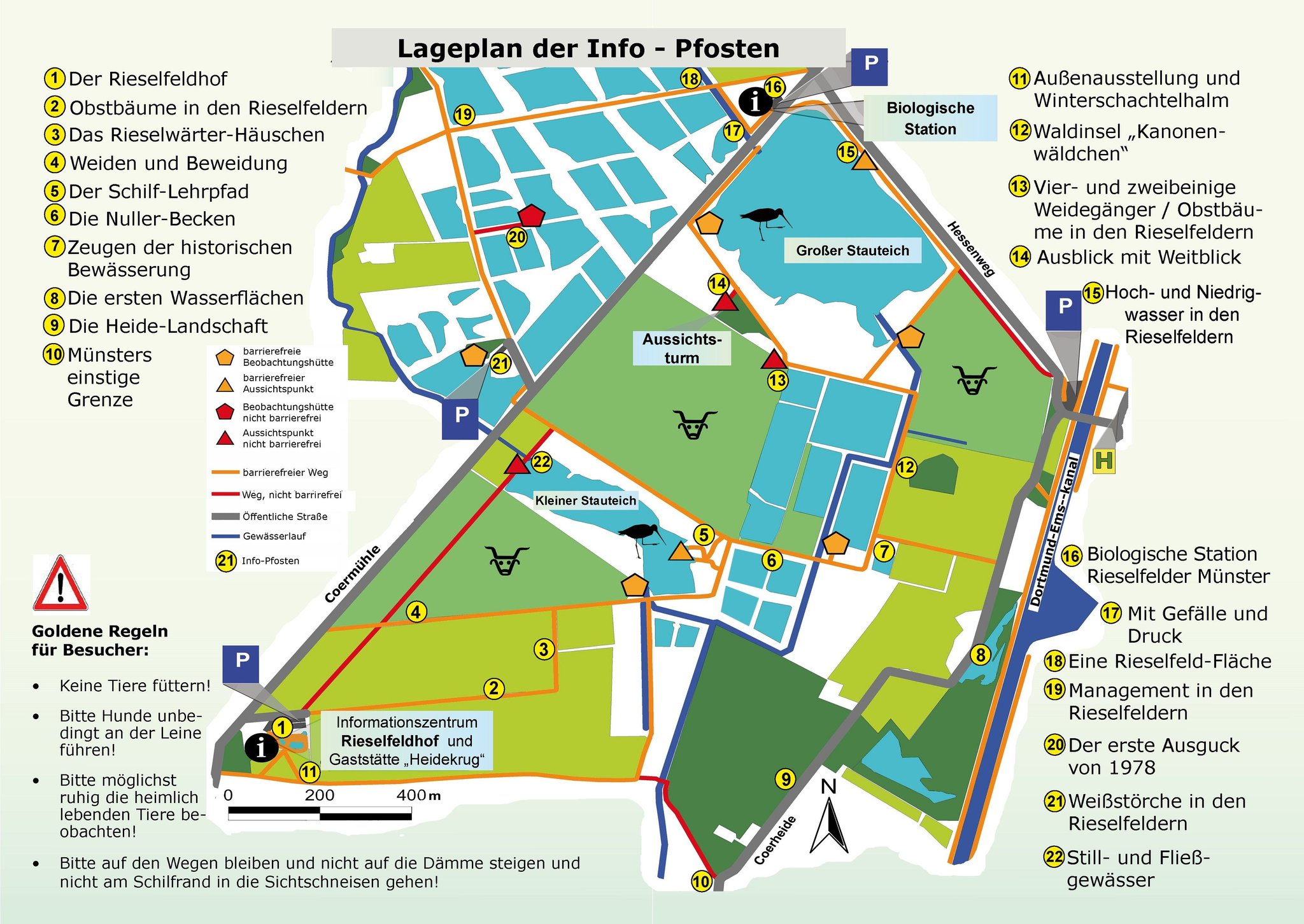 Münster: Die Rieselfelder – Alle Infos zu Karten, Parken und dem Café