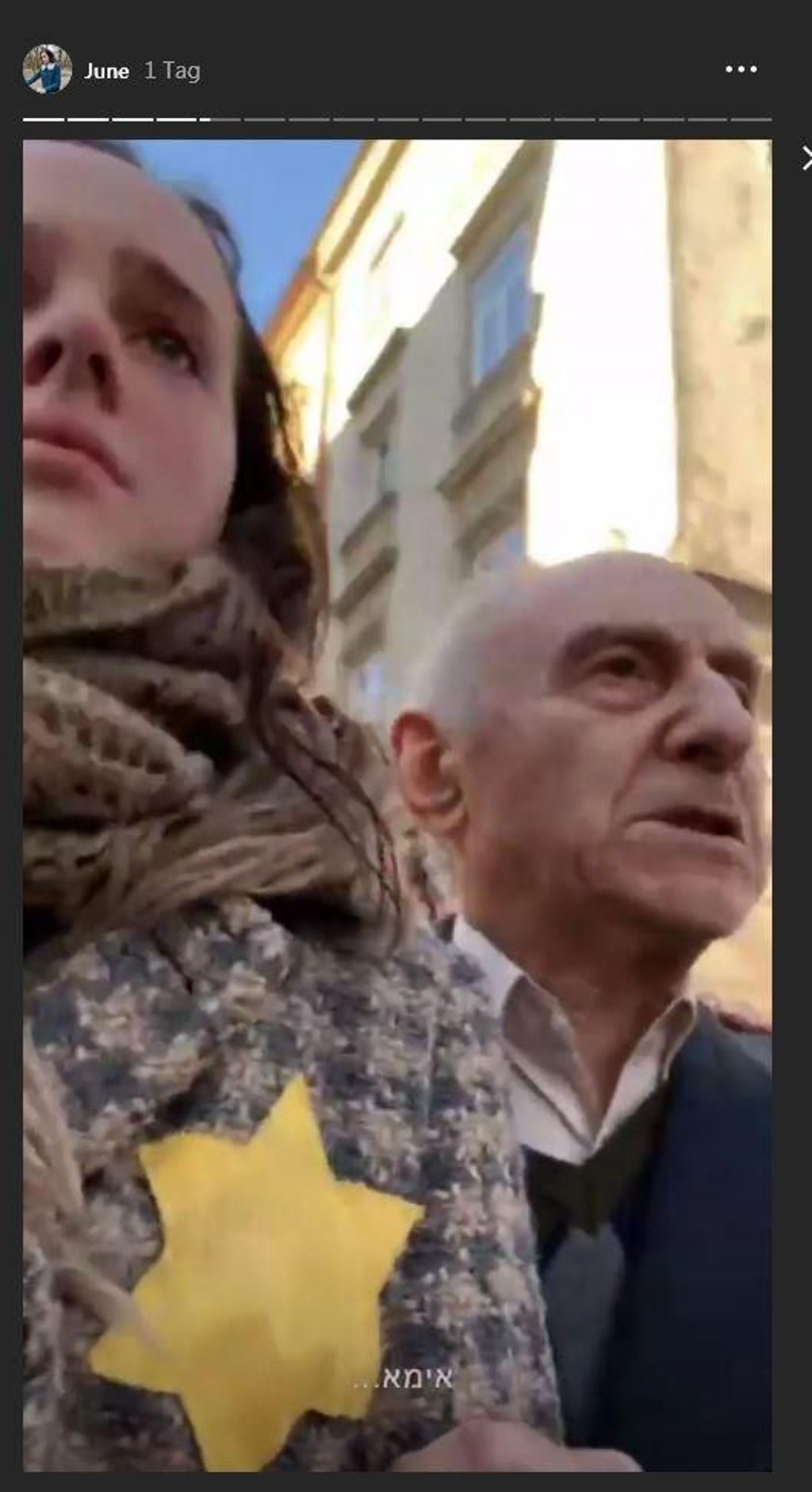 In "Evas Story" postet die 13-jährige Eva Heyman, gespielt von Schauspielerin Mia Quiney, wie sie und ihre Familie im Zweiten Weltkrieg von den Nazis deportiert werden.