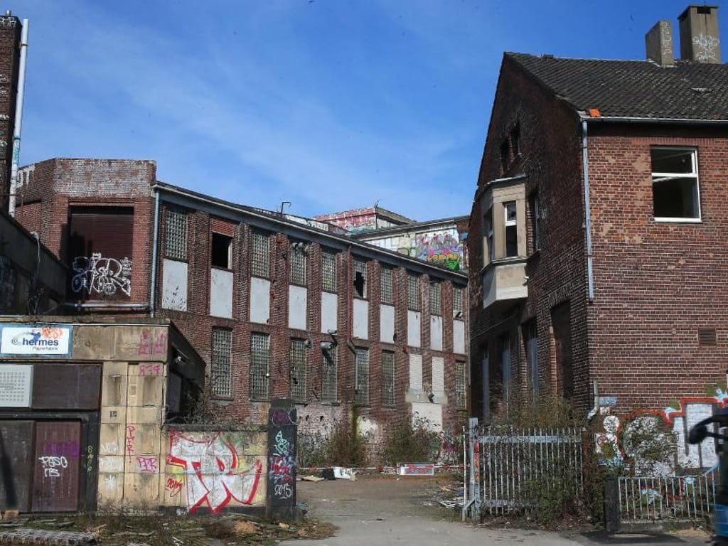Die ehemalige Papierfabrik in Düsseldorf.