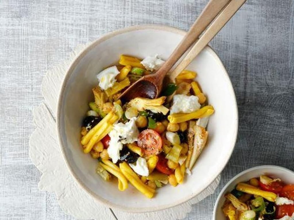Lauwarmer Nudelsalat