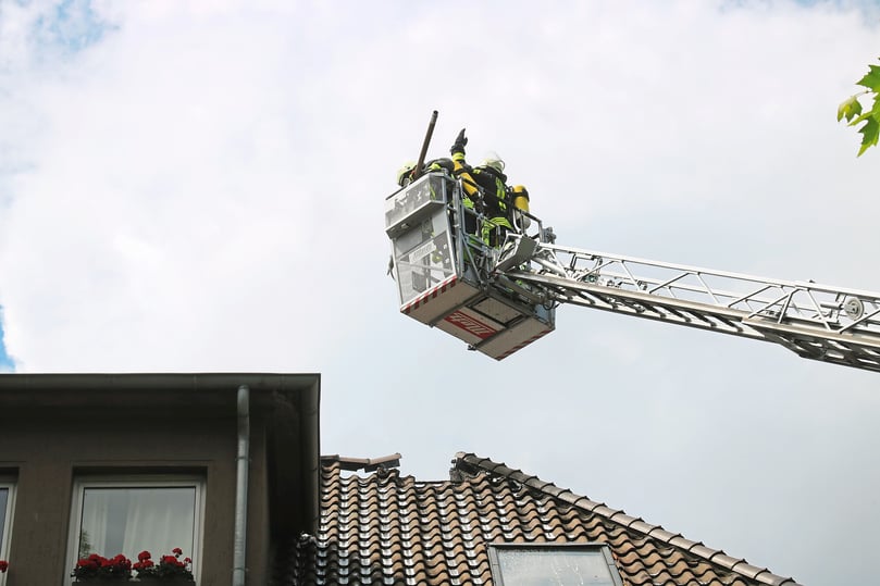 Brand am Ostwall in Ahlen.