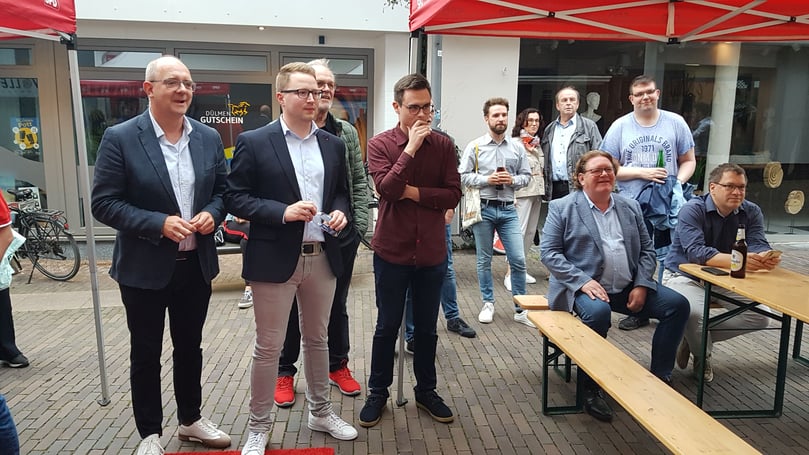 Einen spannenden Wahlabend erlebten die Parteien in Dülmen