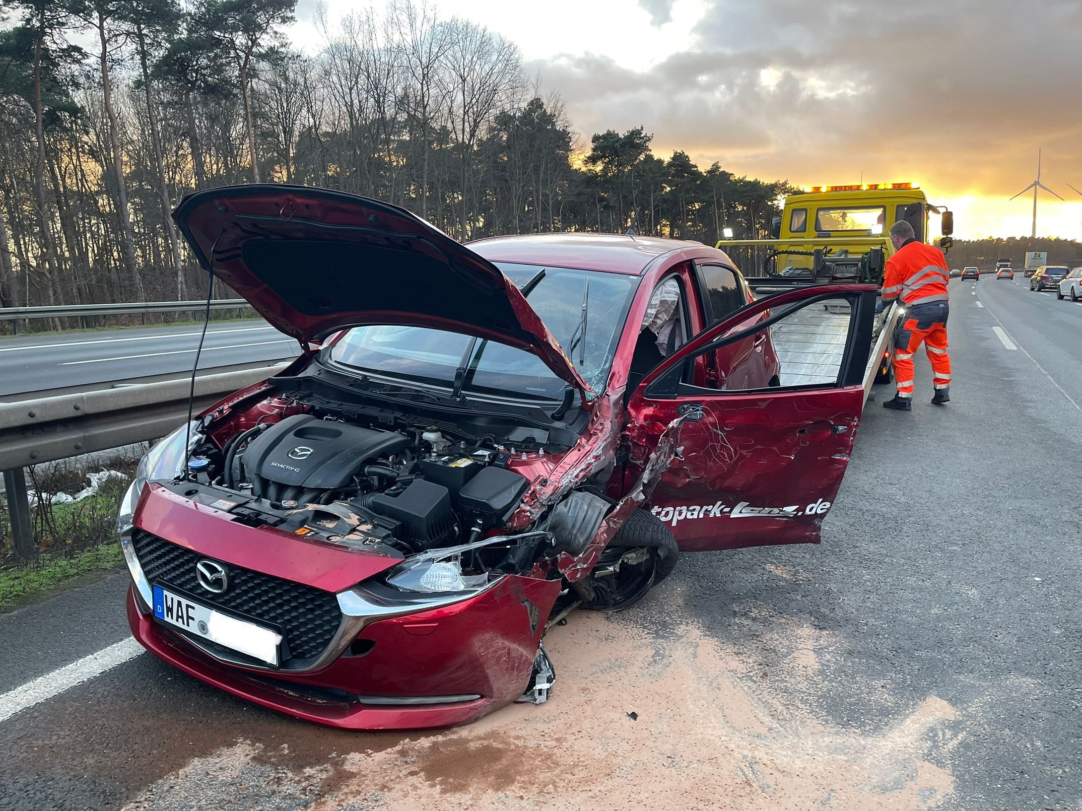 Unfall Durch Falschfahrer Auf Der A2 Bei Rheda-Wiedenbrück