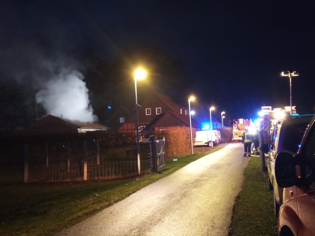 Scheunenbrand in Steinhagen