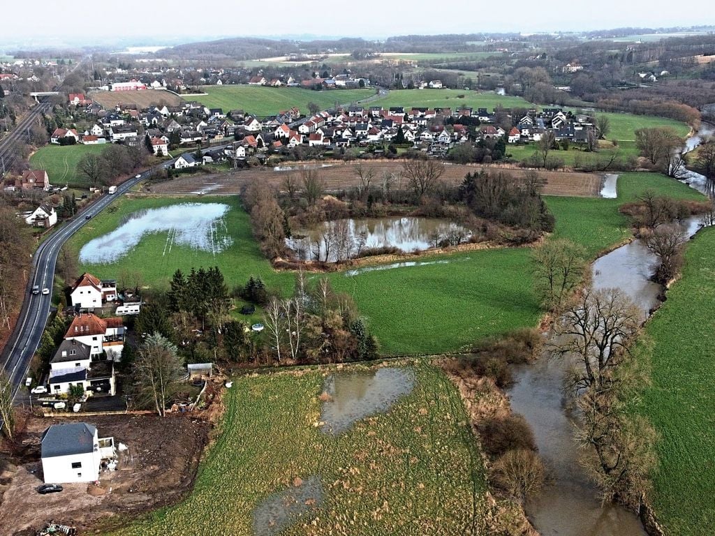 Kleine Teiche entlang der Werre