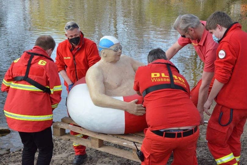 Schwimmreifenmann Telgte Ems