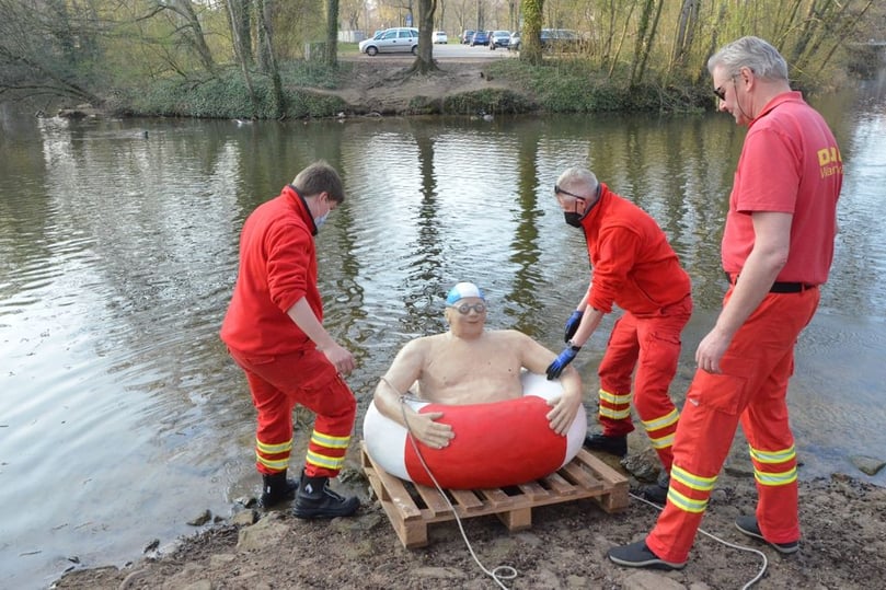 Schwimmreifenmann Telgte Ems