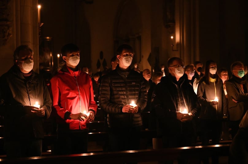 Osternacht im Paulus-Dom in Münster