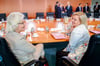 Kabinettskolleginnen – ja. Parteifreundinnen – auch:  Christine Lambrecht (l.) und Nancy Faeser Foto: dpa