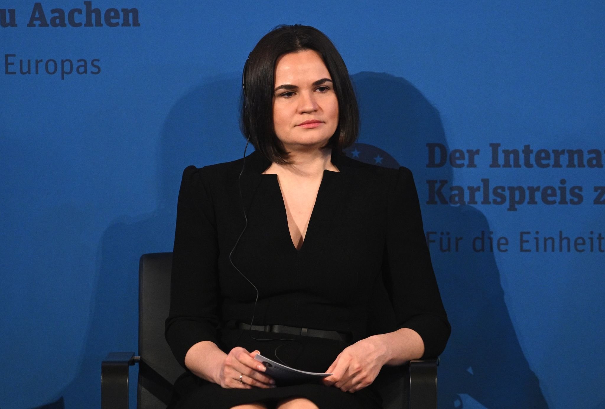 Karlspreisträgerin Tichanowskaja Einigkeit Europas wichtig