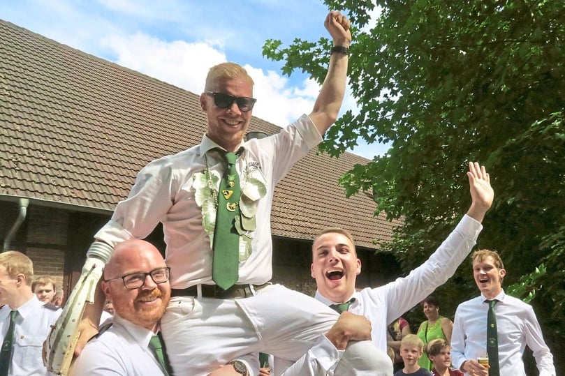 Bei herrlichem Wetter feierte die Schützenbruderschaft St. Georg Hohenholte ihr Schützenfest.
