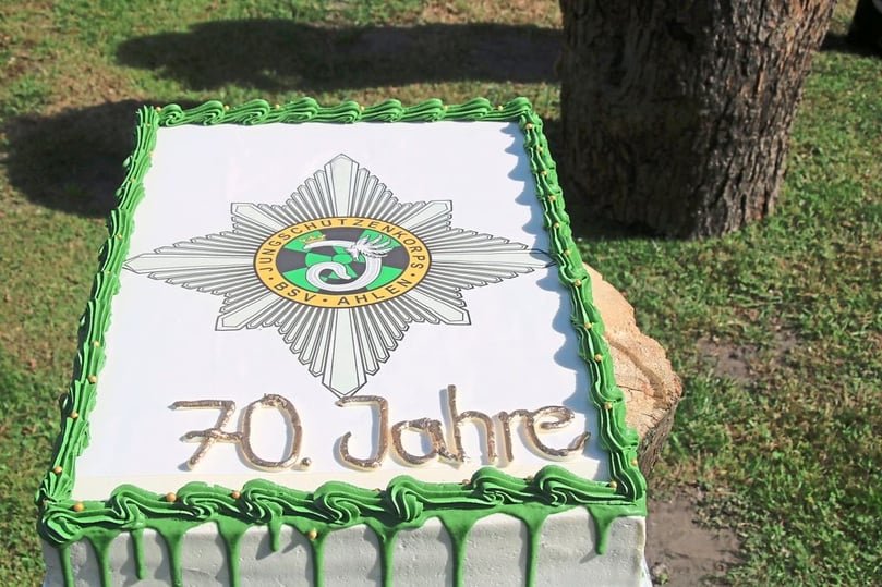 Die Jungschützen des Bürgerschützenvereins Ahlen feiern ihr 70-jähriges Bestehen.