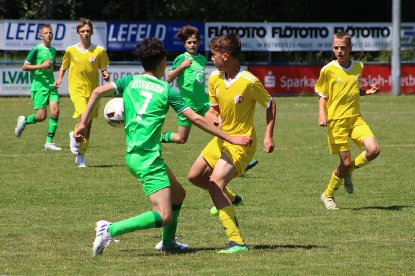 Die U13-Auswahl des Kreises Steinfurt wird am 17. Juni 2022 in Rietberg Westfalenmeister.