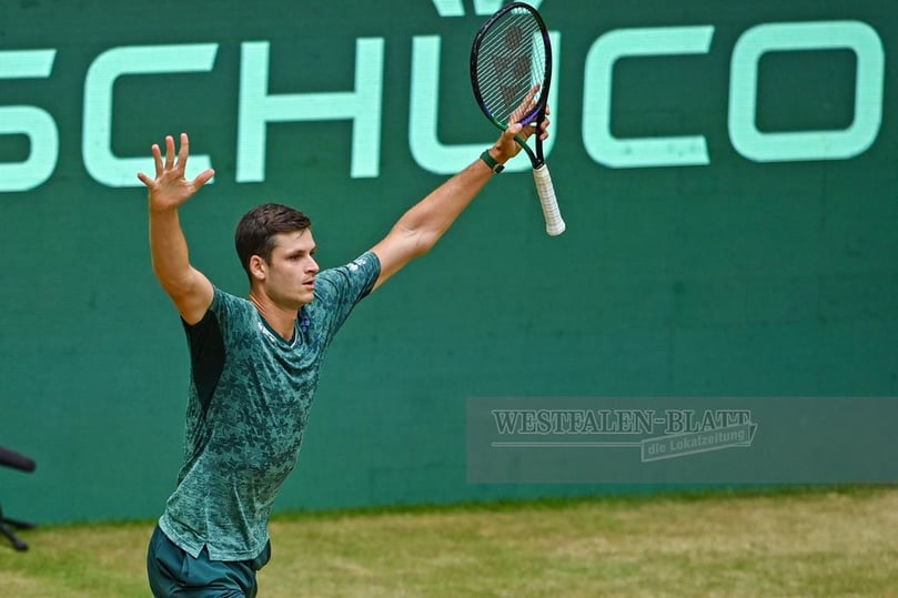 Hubert Hurkacz gewann in drei Sätzen und trifft somit im Finale auf Daniil Medvedev.