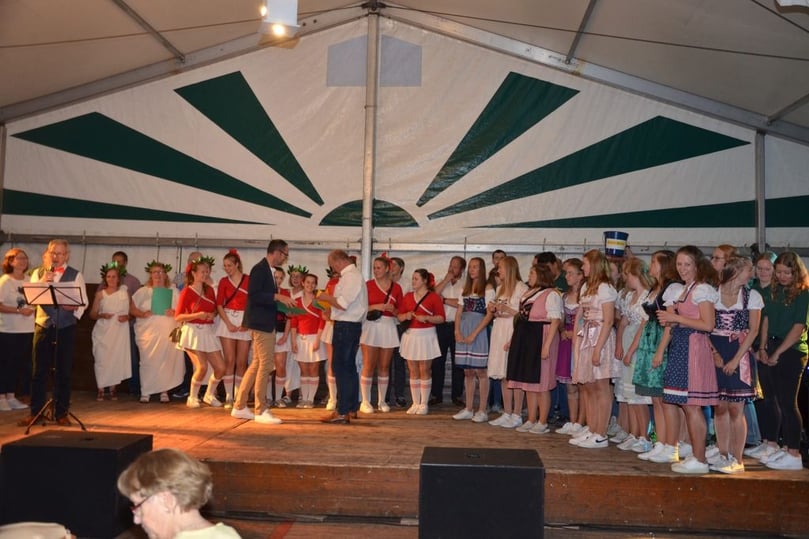 Beim Bergfest in Seppenrade präsentierten sich diverse Akteure aus den heimischen Vereinen einem großen Publikum.