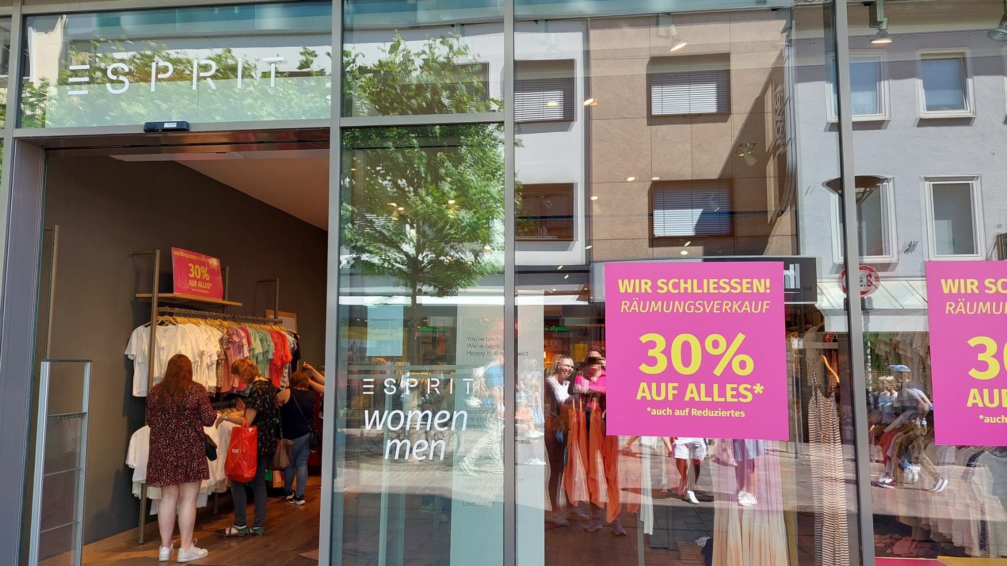 Paderborner EspritFiliale schließt