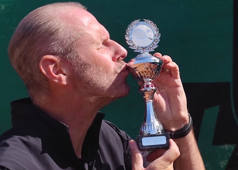 Andreas Schwarz wurde Stadtmeister bei den Herren 50.