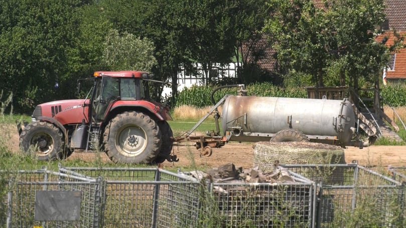 Borgholzhausen, 28. Juli 2022: Unfall auf Erlebnishof Bauer Bernd