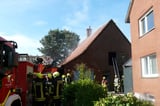 Brand eines alten Fachwerkhauses in Ottmarsbocholt