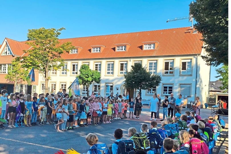 Die Astrid-Lindgren-Schule Nottuln begrüßte die neuen Erstklässler.