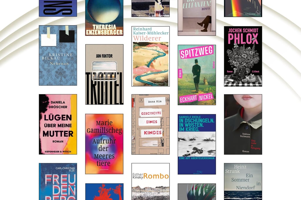 20 Titel auf der Longlist für den Deutschen Buchpreis