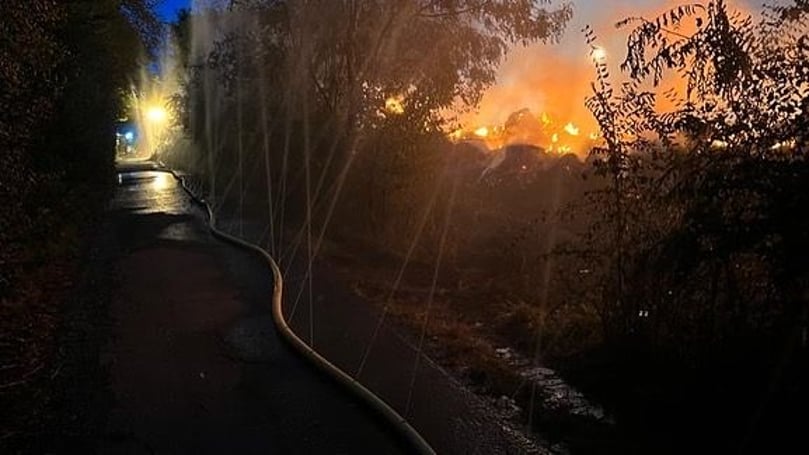 Der Feuerwehr gelang es ein Übergreifen des Feuers auf einen nahegelegenen Wald zu verhindern.