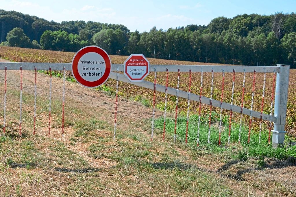 Wege über Baringhof gesperrt