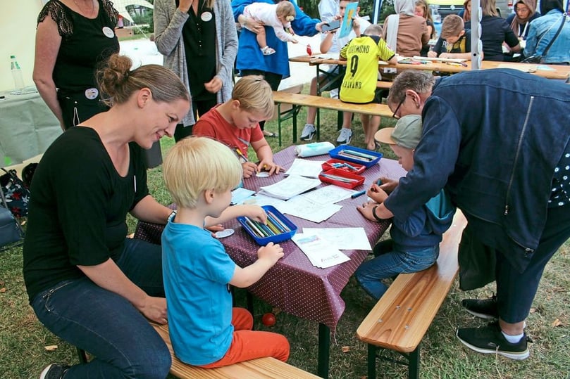 1. Ahlener Familienmesse auf dem Gelände des Juk-Hauses Ahlen