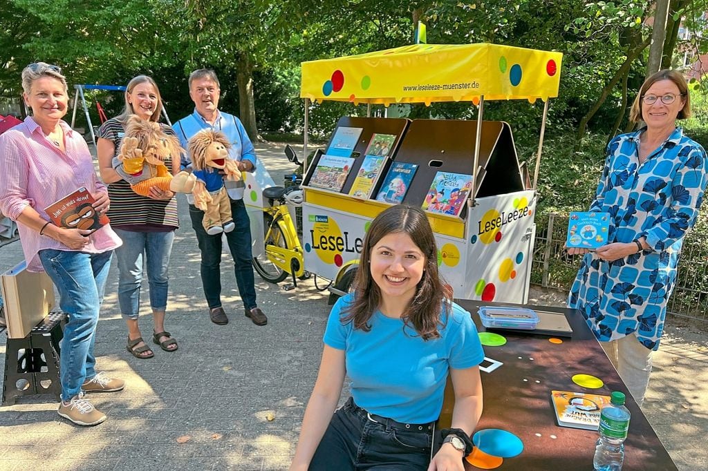 Seit März ist in Münster die „LeseLeeze“ unterwegs