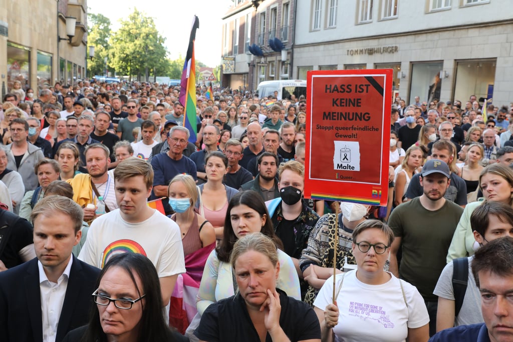 Kundgebung auf dem Prinzipalmarkt: Mehr als 5000 Menschen gedenken Malte