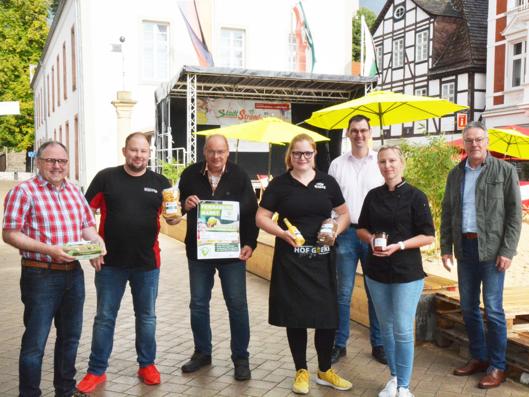 Feierabendmarkt am Strand in Brakel