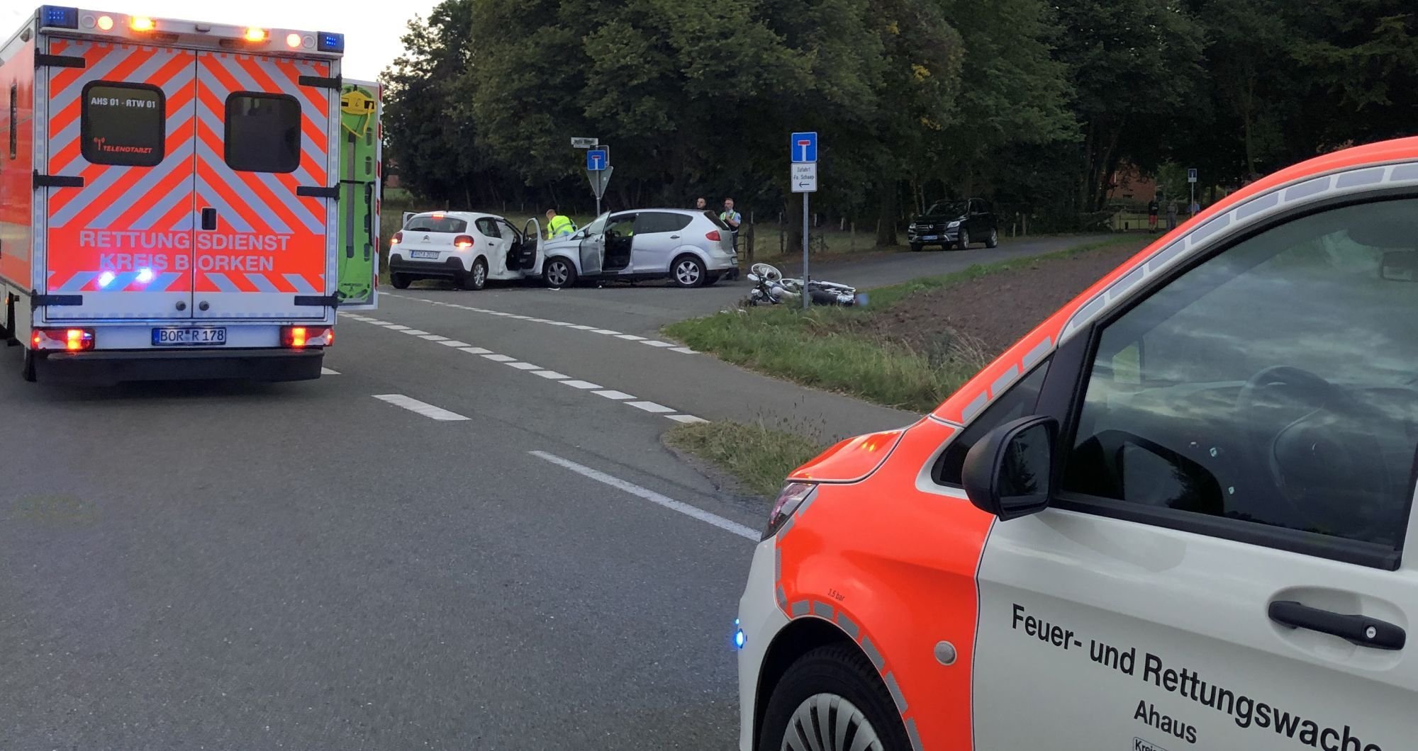 Heek: Schwerer Unfall Auf Kreuzung: Motorradfahrer Getötet