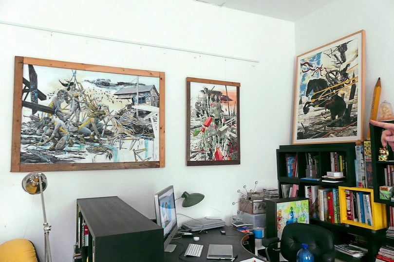 Der Förderverein Aktuelle Kunst öffnet seine Ateliers - hier eine Arbeit von Thomas Kuhlenbeck.